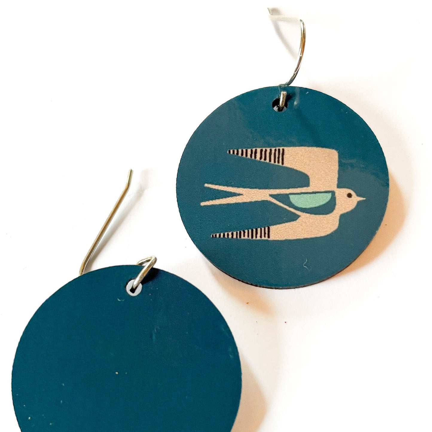 Swallow Earrings - Dark Teal (New)