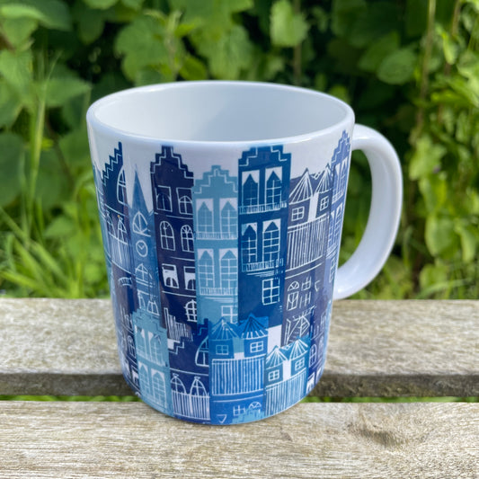 Blue Edinburgh Cityscape Mug