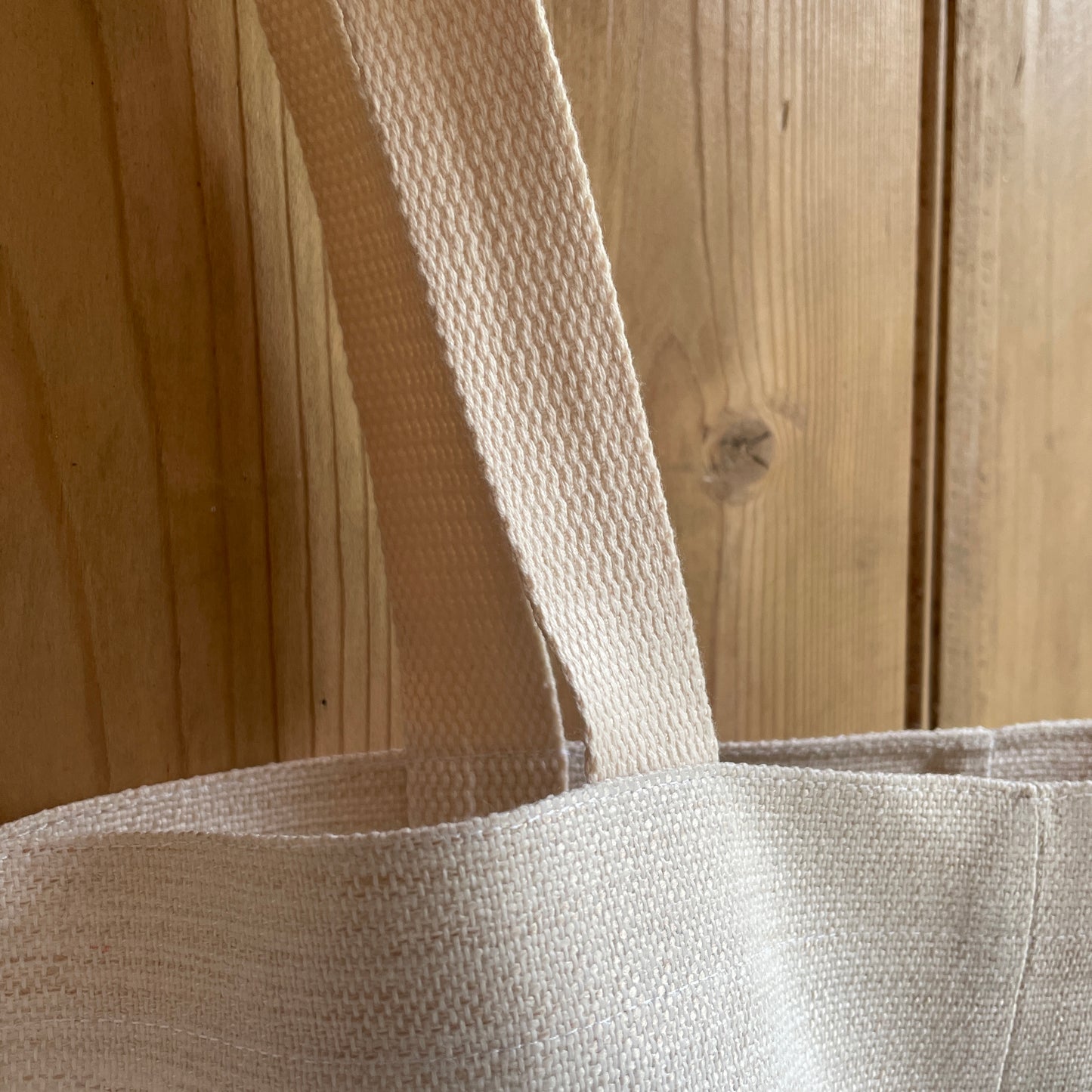 Large Puffins Linen Shopper Bag