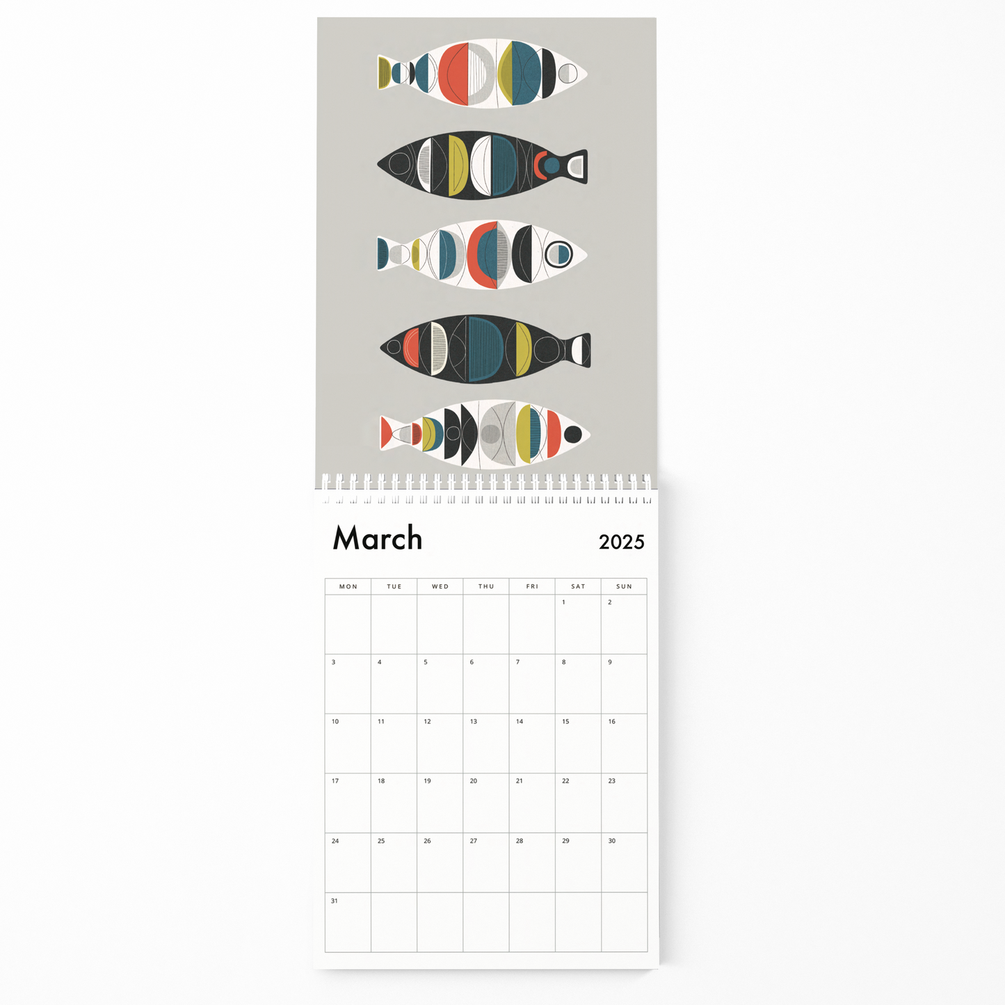 Midcentury Modern 2025 Calendar