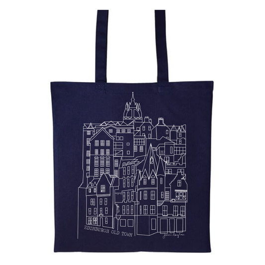 Edinburgh Old Town Cotton Tote Bag