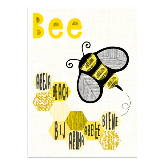 Bee Languages Card