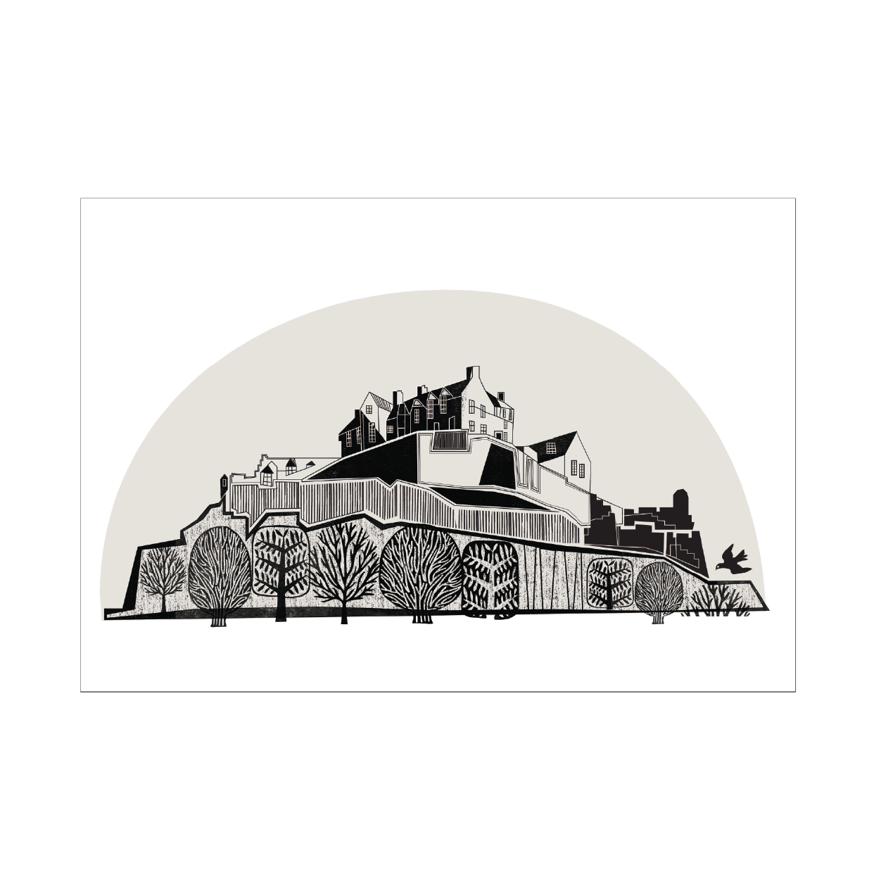 Edinburgh Castle Art Card