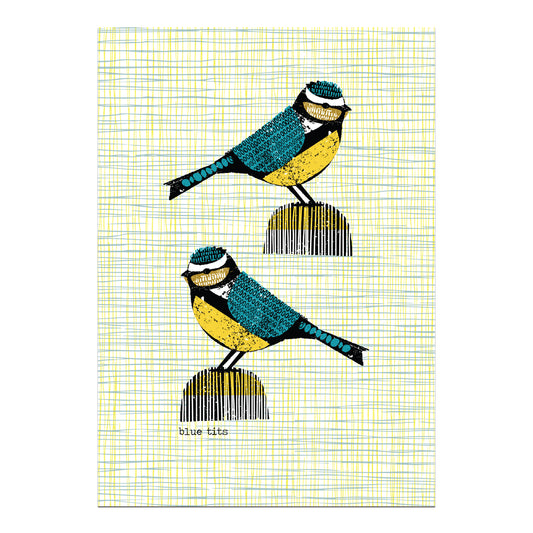 Bluetits Art Card