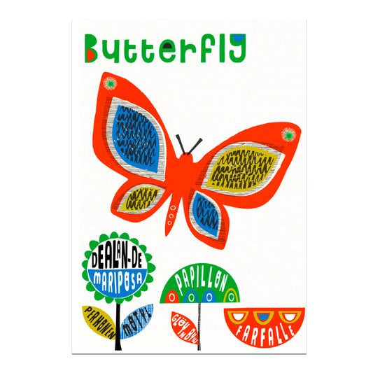 Butterfly Languages Card