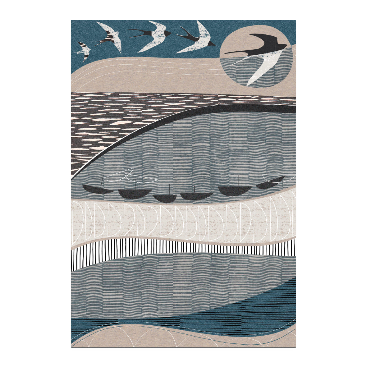 Set of 8 Birds Art Cards