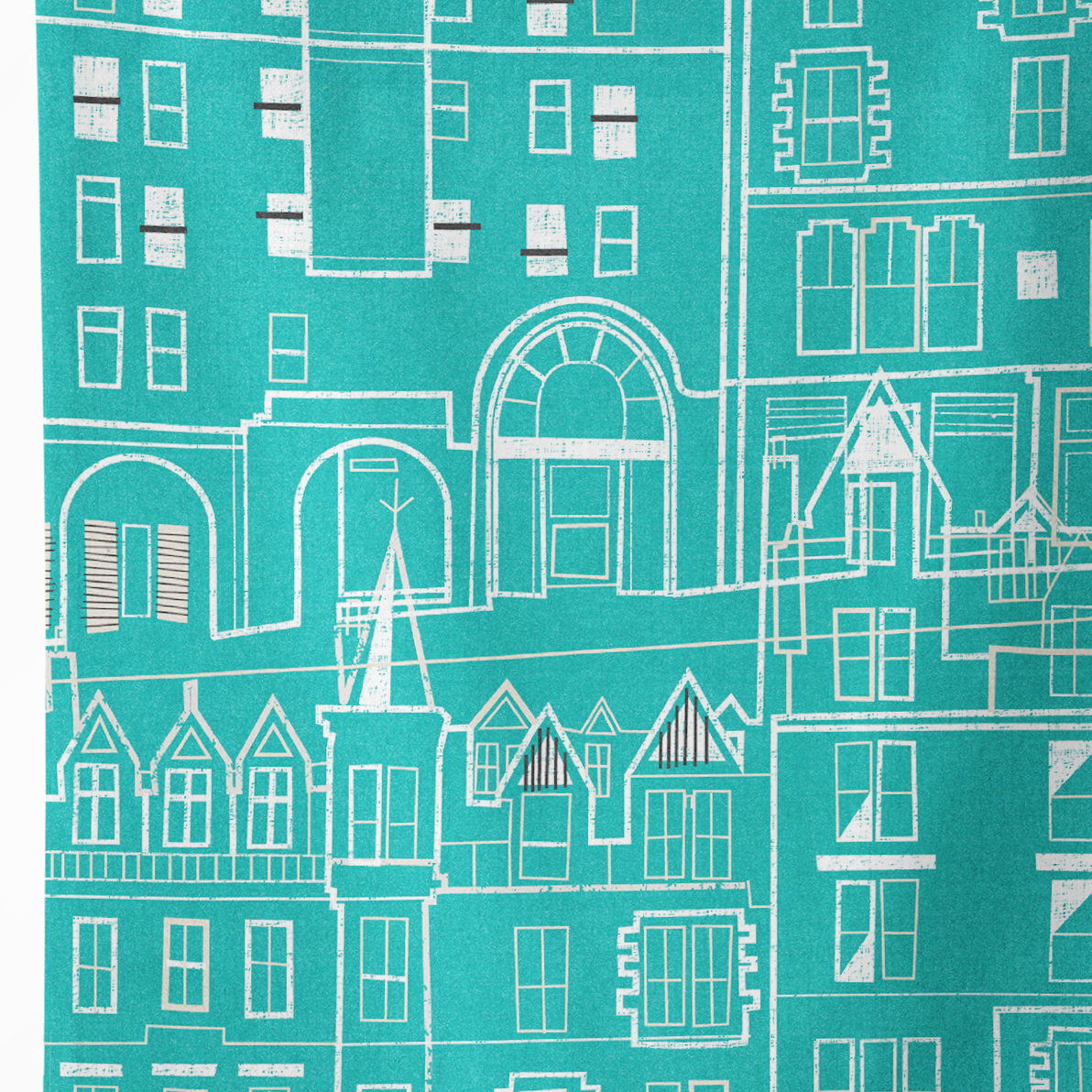 Edinburgh High Street Tea Towel