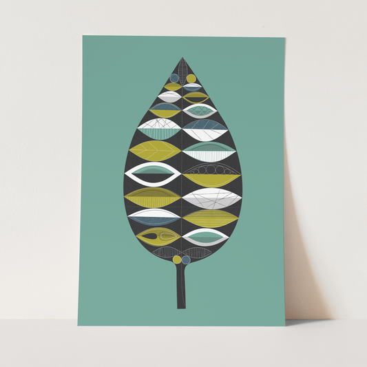 Midcentury Leaf Art Print