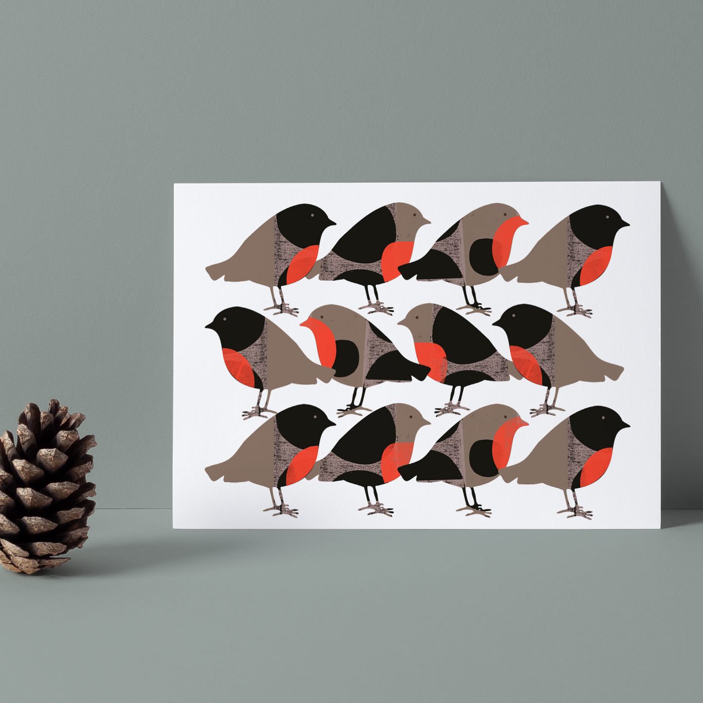 A Round of Robins Christmas Card