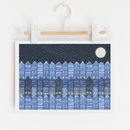 Edinburgh in Winter Print