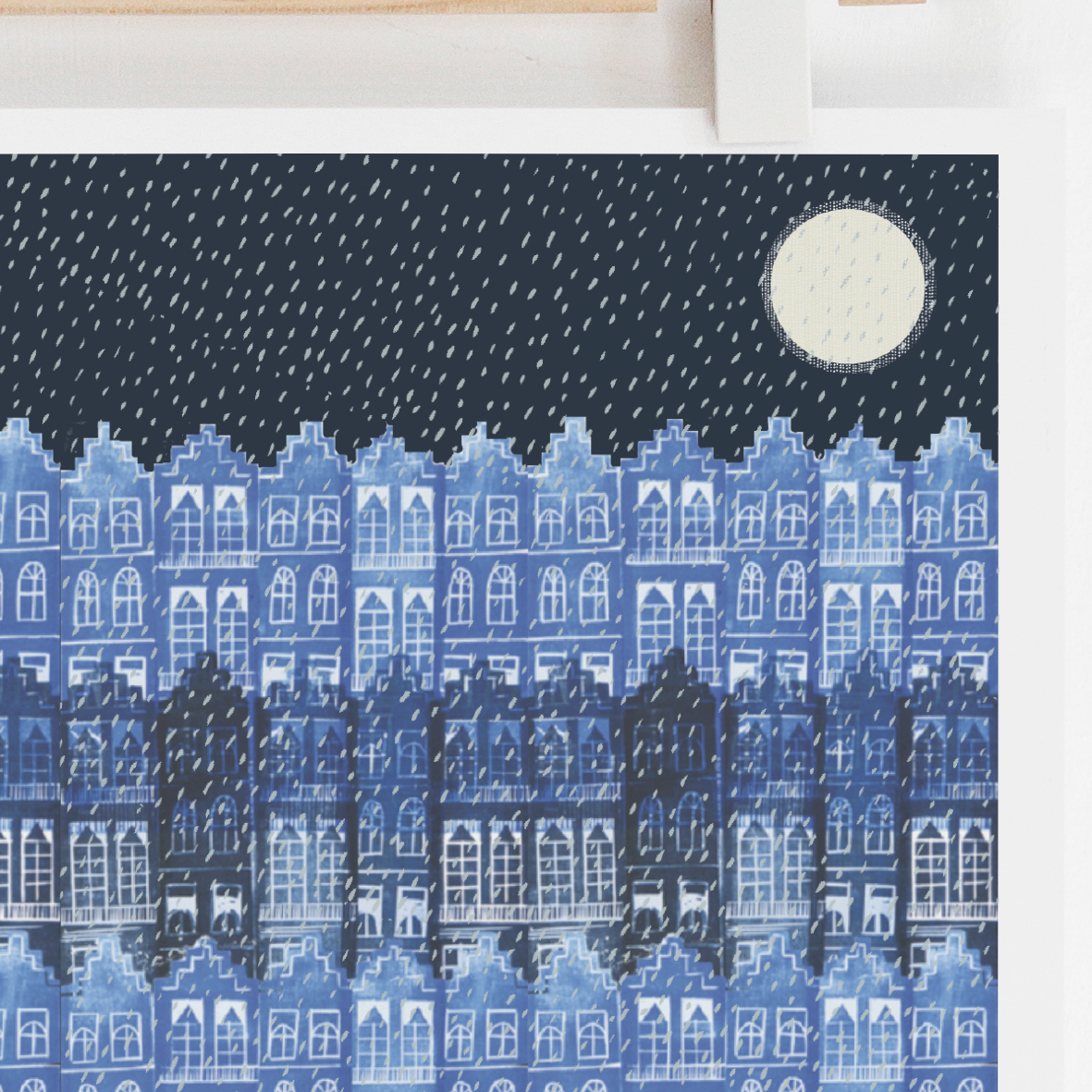 Edinburgh in Winter Print