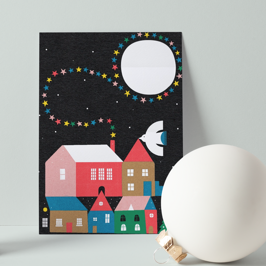 Starry Night Christmas Card