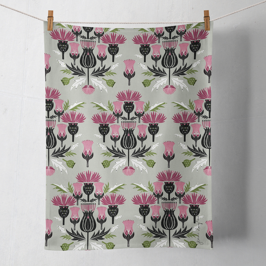 Thistles Tea Towel