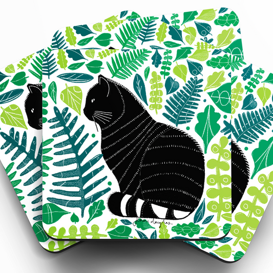 Set of Four Scottish Wildcat Coasters