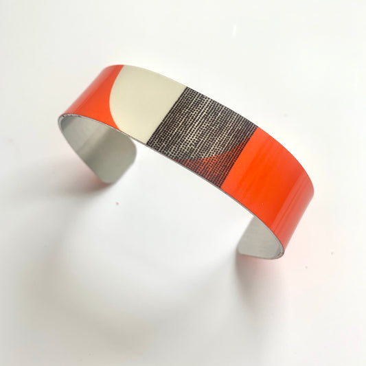 Balance Narrow Cuff Bracelet - Orange Band
